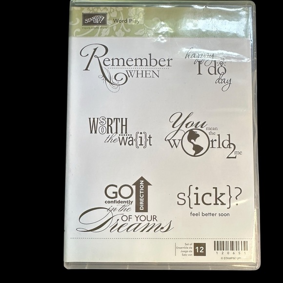 Stampin' Up! Word Play Stamp Set - Picture 1 of 4
